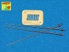 Aber 72A01 Niemieckie 2m anteny 3 szt. / German 2m antennas x3 pcs 1/72